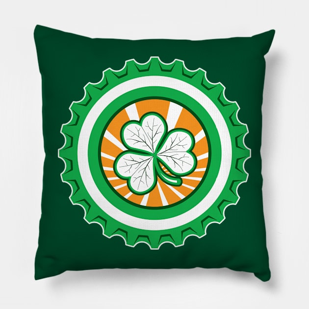 Green Shamrock | St. Patrick's Day | Irish Luck Pillow by dkdesigns27