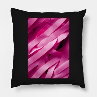In October We Wear Pink - Pink Awerness Ribbons, best pattern for Pinktober! #5 Pillow
