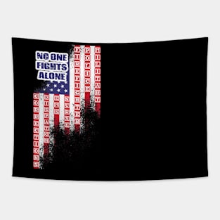 No One Fights Alone Premium Tee Patriot Tapestry