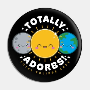 Totally Adorbs - Kawaii Total Solar Eclipse Pin