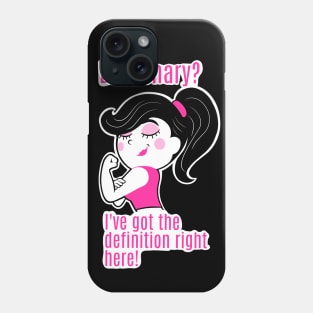 Girls with muscle, gym girl, fitness girl, barbell girl Phone Case