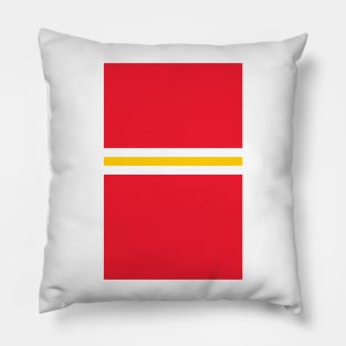 Liverpool FC Red White Yellow Colours Bar Design Pillow