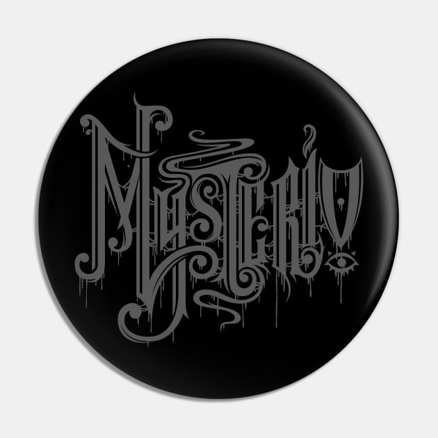 Mysterio (gray) Pin by BlackMetalStar