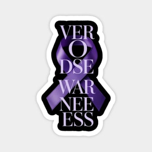 Overdose Awareness Addiction Recovery Magnet