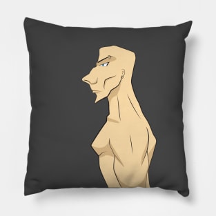 Side view of a cool bodybuilder Pillow