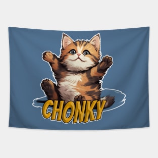 Chonky Cute Kitty Tapestry