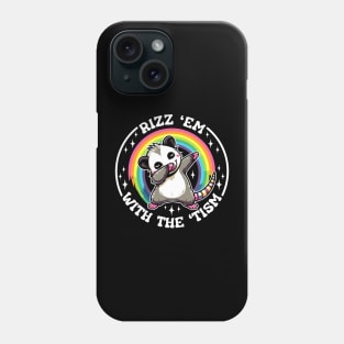 Autism Funny Rizz Em With The Tism Meme Autistic Opossum Phone Case