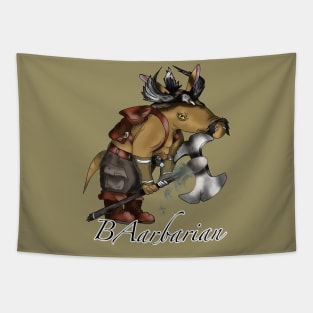 dnd barbarian aardvark Tapestry