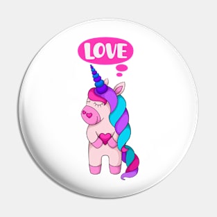 Love unicorn Pin