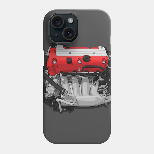 K20 Engine Phone Case by ArtyMotive