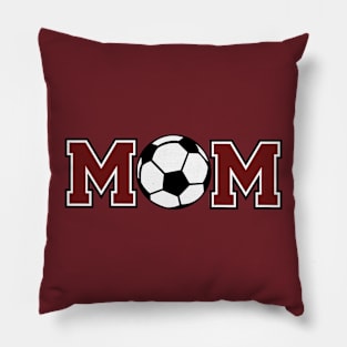 Soccer Mom Maroon Pillow