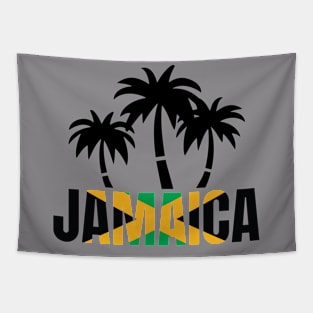 Jamaica Flag Palm T-Shirt Tapestry