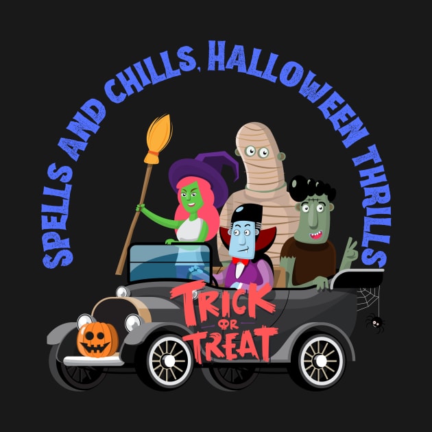 Spells And Chills Halloween Thrills by Prime Quality Designs