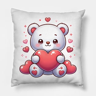 Valentine's Cartoon Delights T-Shirt Pillow