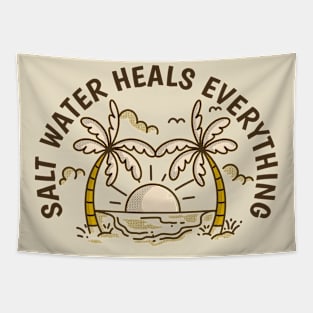 Salt Water Heals Everything Tapestry