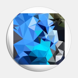 Air Force Blue Abstract Low Polygon Background Pin