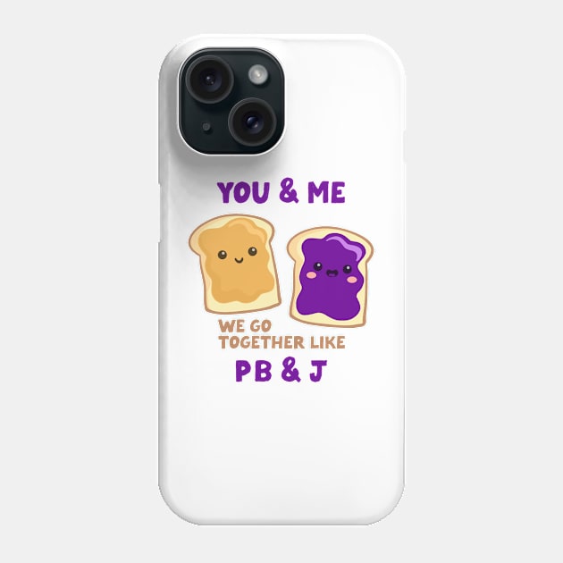 pbj you & me (grape) Phone Case by mystudiocreate