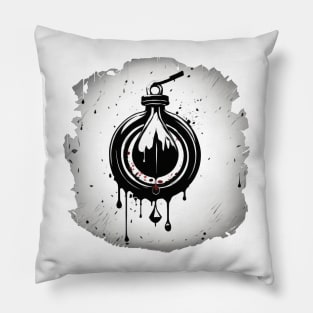 Blood drop art Pillow