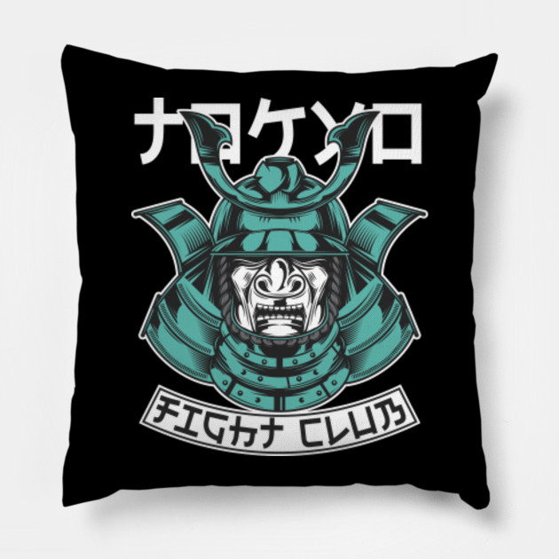 Samurai Warrior Fight Club Samurai Warrior Pillow Teepublic