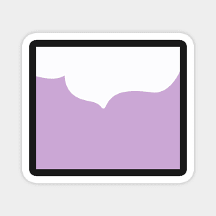 Abstract - purple and white. Magnet