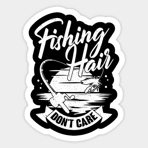 Fishing Hair Don't Care | Poster