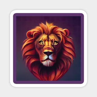 Lion Art Magnet