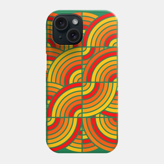 Arc Grid #7 Phone Case by JWCoenMathArt