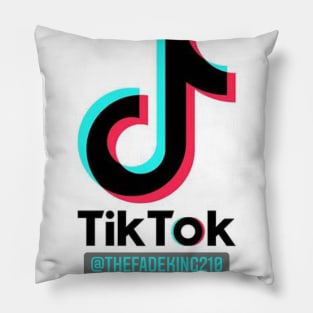 TheFadeKing 210 TikTok Tee (White) Pillow