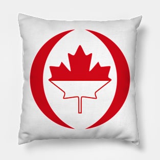 Indonesian Canadian Multinational Patriot Flag Series Pillow