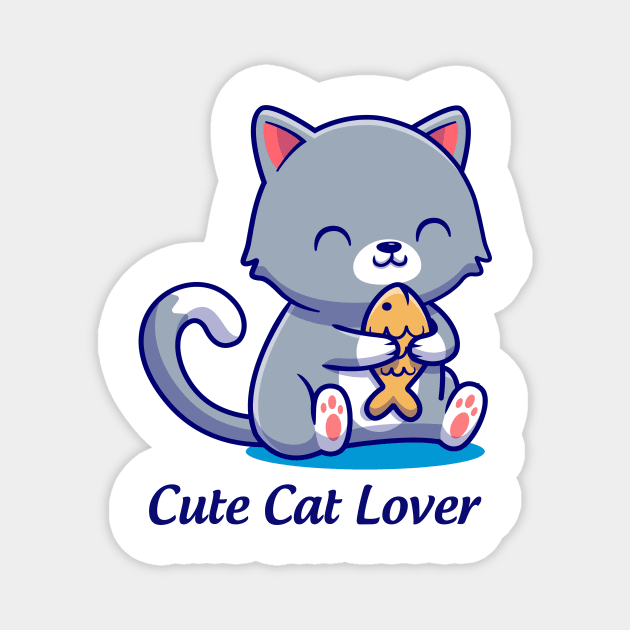 cute cat lover Magnet by This is store