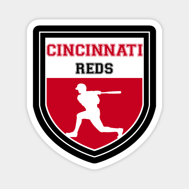 Cincinnati Reds Fans - MLB T-Shirt Magnet by info@dopositive.co.uk