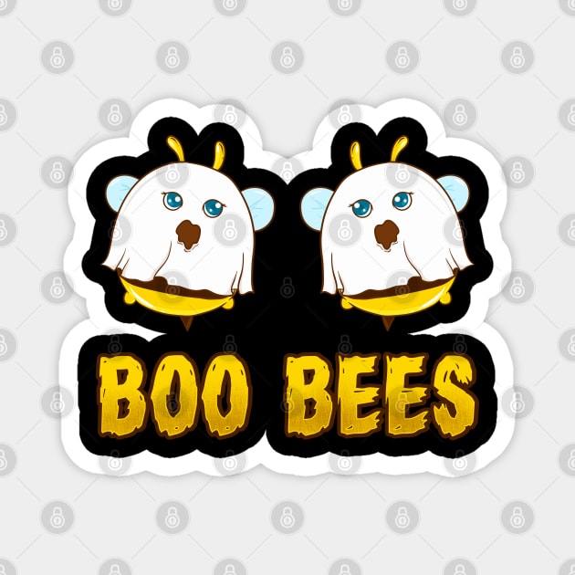 Boo Bees Halloween Ghost Bees Characters Funny Magnet by creative