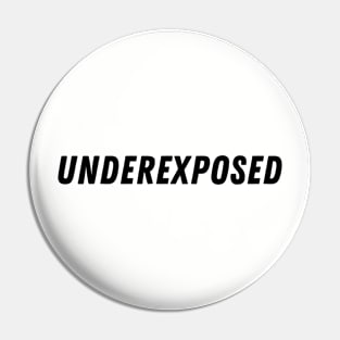 Underexposed Photographer Gift Idea Aperture Graphic F Point Symbol Pin