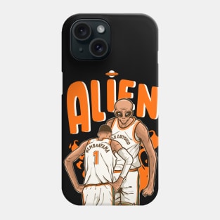 Victor Wembanyama Alien Cartoon Phone Case