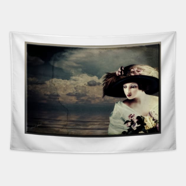 Lady by the Sea Tapestry by rgerhard