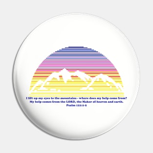 Mountain Sunset Psalm 121 Pin