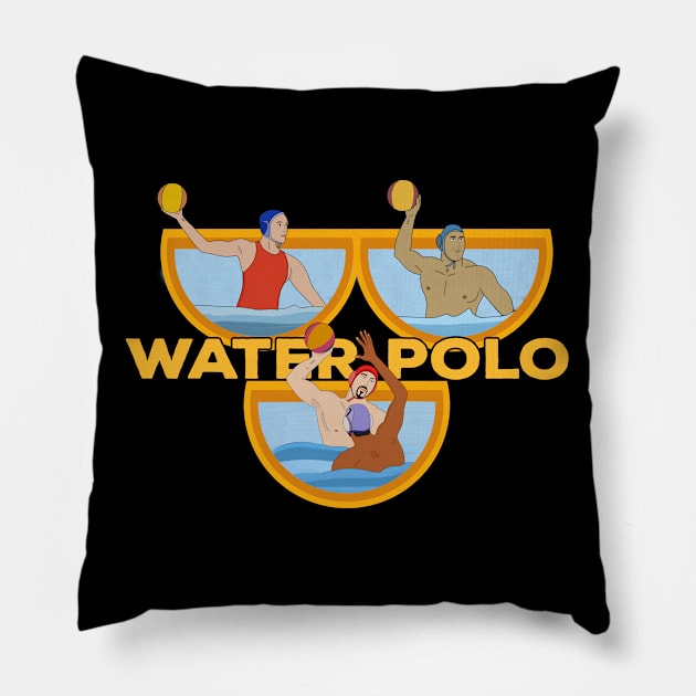 Water Polo Pillow by DiegoCarvalho