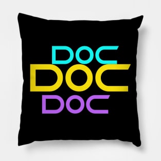 Colourful doc art Pillow