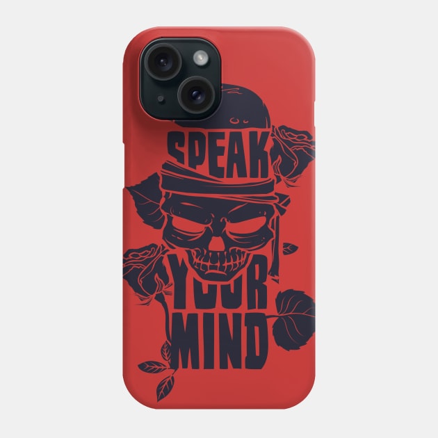 Speak Your Mind Phone Case by attire zone