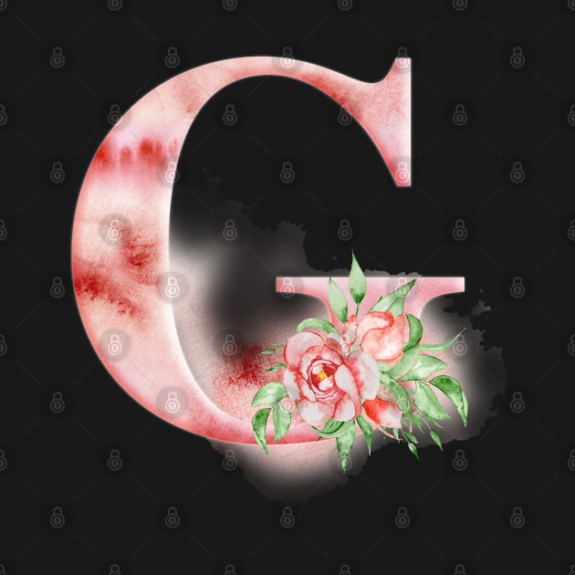 Floral Watercolor Monogram - G by MysticMagpie