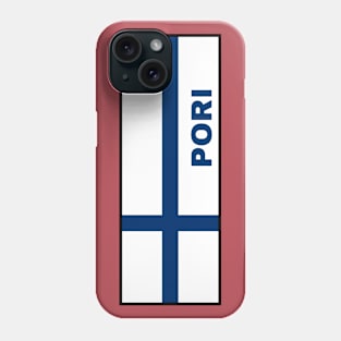 Pori City in Finnish Flag Phone Case