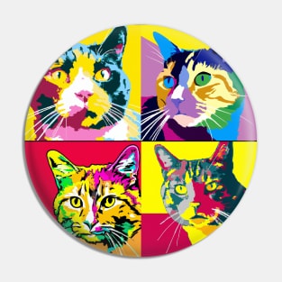 Manx Pop Art - Cat Lover Gift Pin