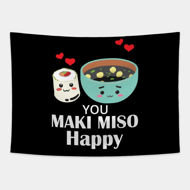 You Maki Me So Happy - Sushi Tapestry by CRE4TIX