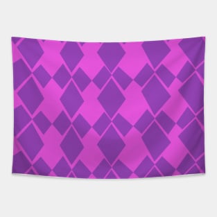 Geometric Diamonds Design (Magenta) Tapestry