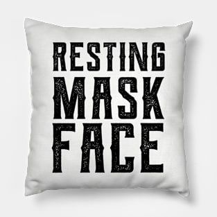 Resting Mask Face  funny mask Funny Mask funny masks face Pillow