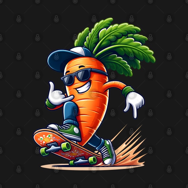 Carrot On Skate by Merchweaver