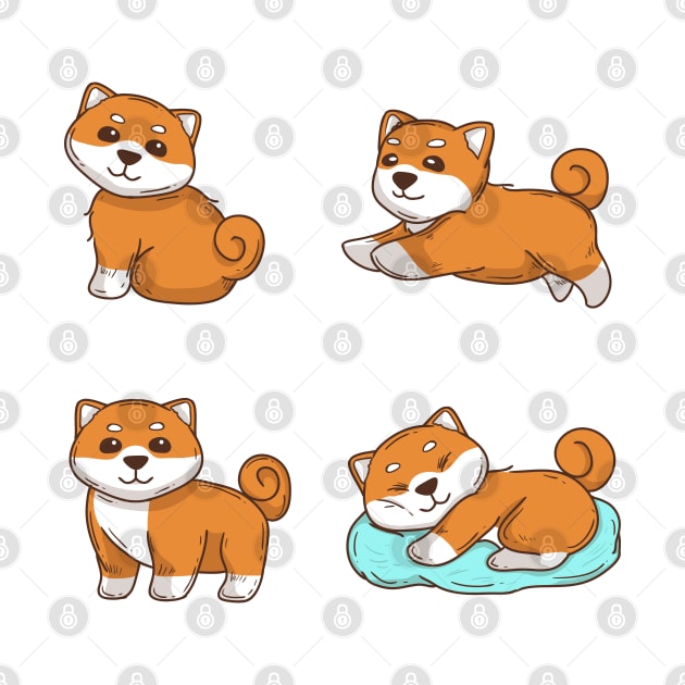 Cute Shiba Emoticon by unygara