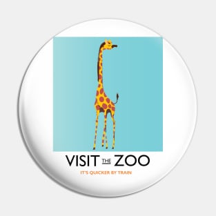 Visit the Zoo Giraffe Pin
