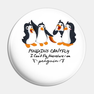 penguin can't fly Pin