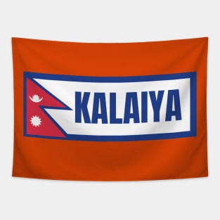 Kalaiya City with Nepal Flag Tapestry